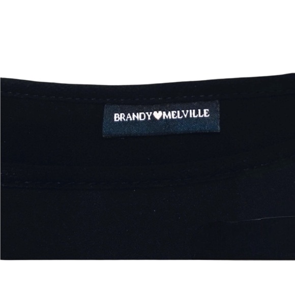 Brandy Melville Black Sheer Sleeve Blouse - Picture 7 of 7
